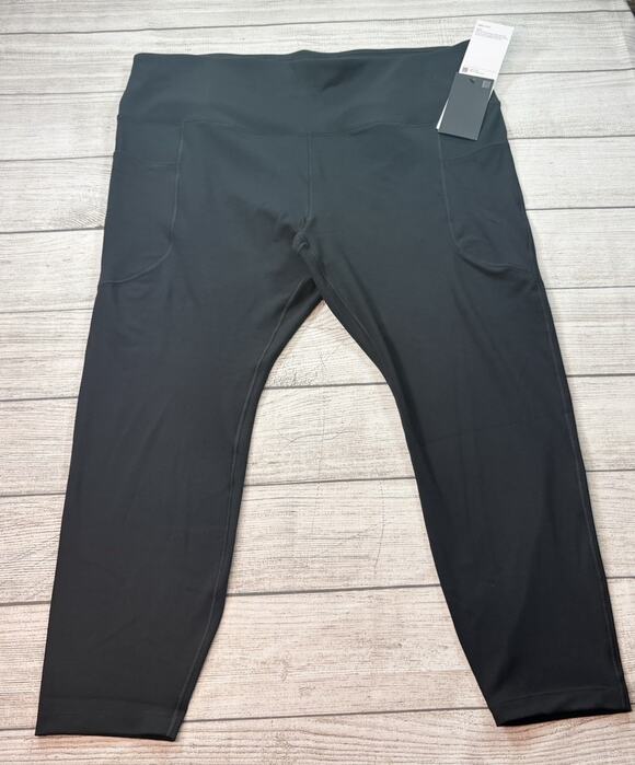 Nike Pants - Nike One Women's High-Waisted 7/8 Leggings with Pockets Black Size 3X